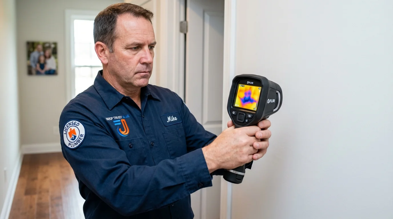 Thermal imaging leak detection by Johns Plumbing LLC in Santee